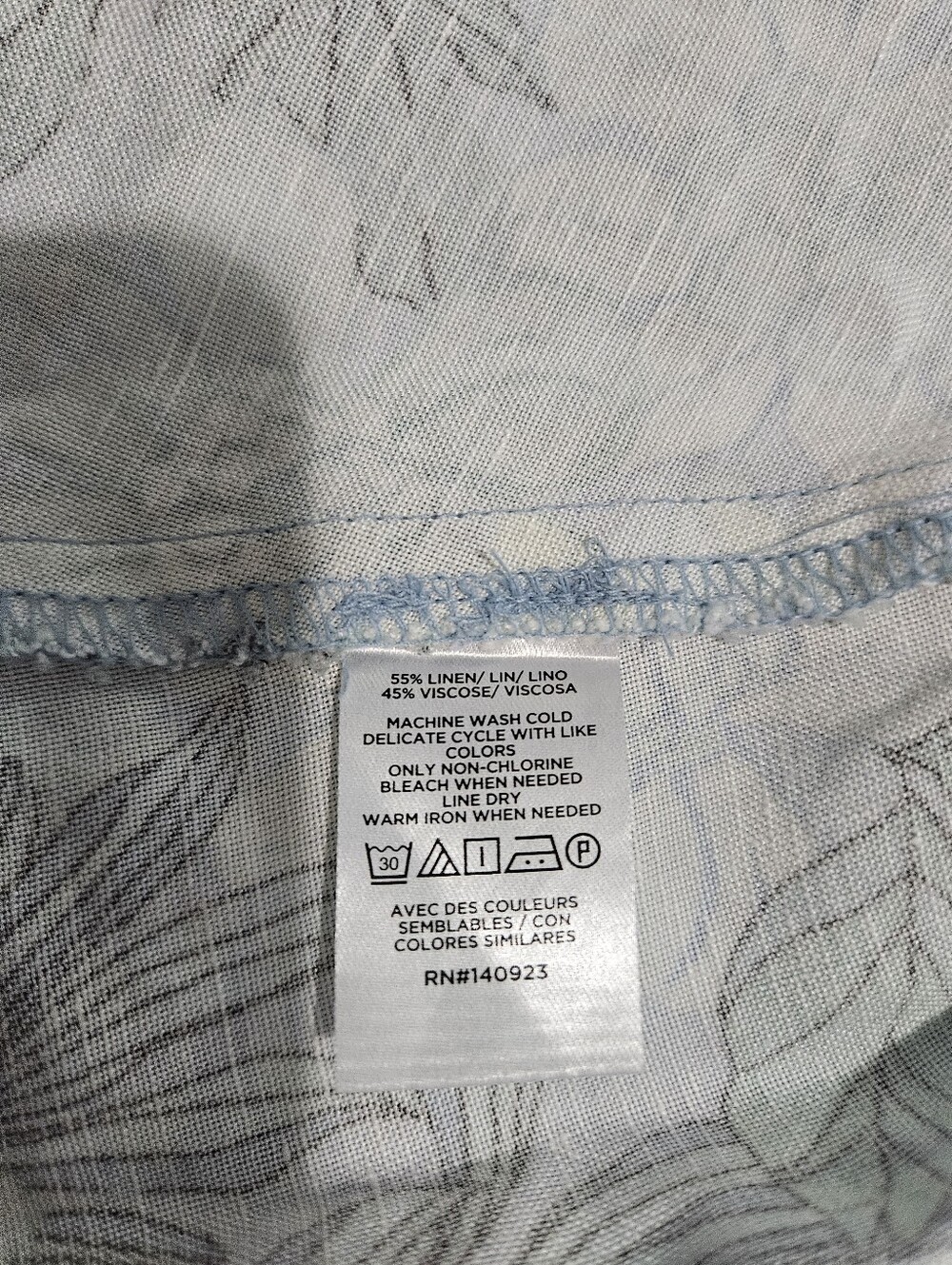 Loft - Gardenia Linen Blend Button Mini Skirt - Picture 7 of 7